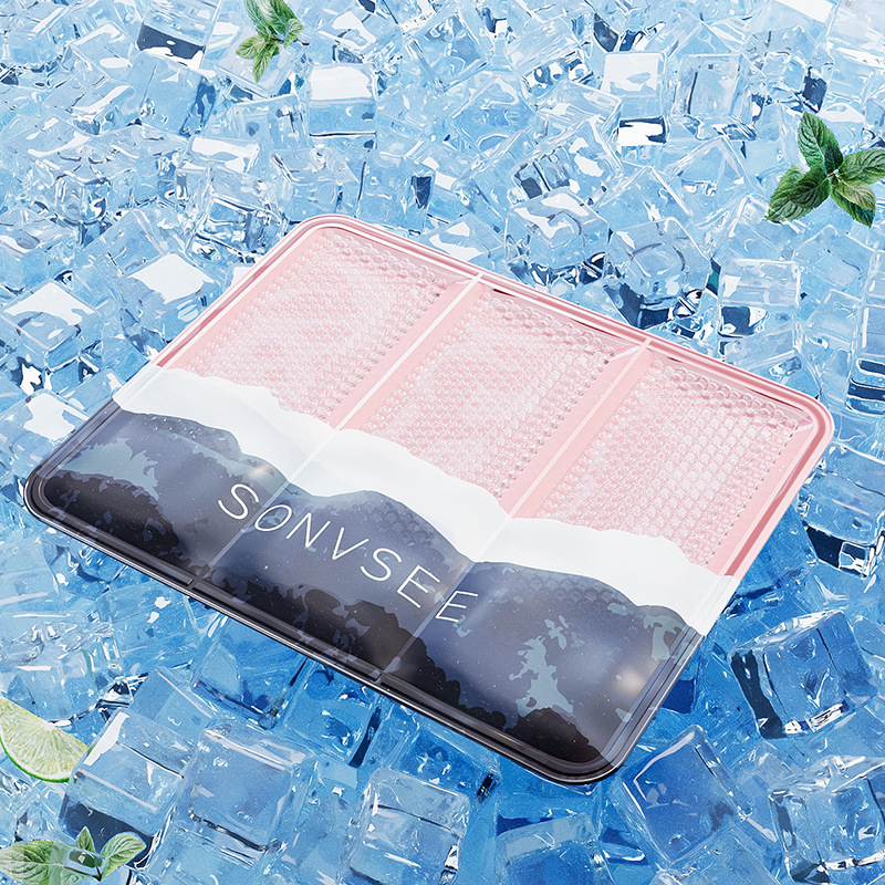 아이스비즈쿠션-마운틴핑크