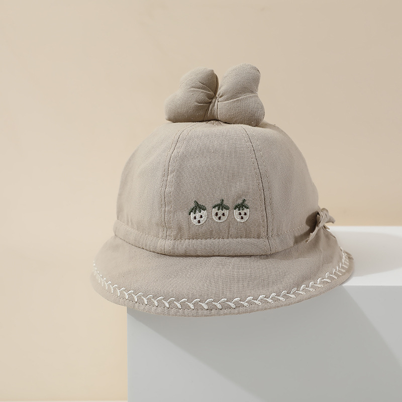 Sombrero de bebé primavera y otoño delgado sombrero de pescador protector solar para niños y niñas pequeños meses bonitos bonitos sombreros de verano