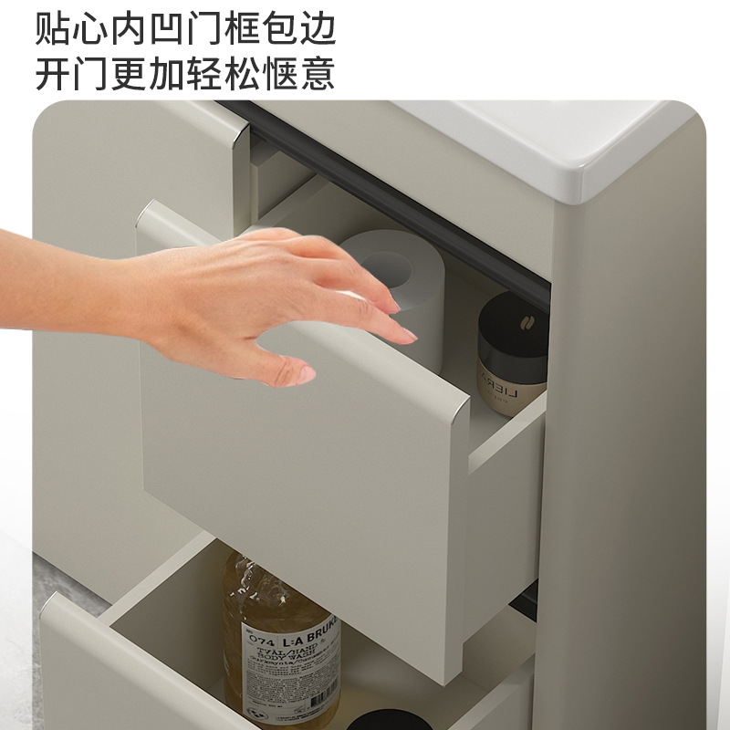 gabinete de baño de acero inoxidable con tabla de fricción lavabo gabinete de baño combinación