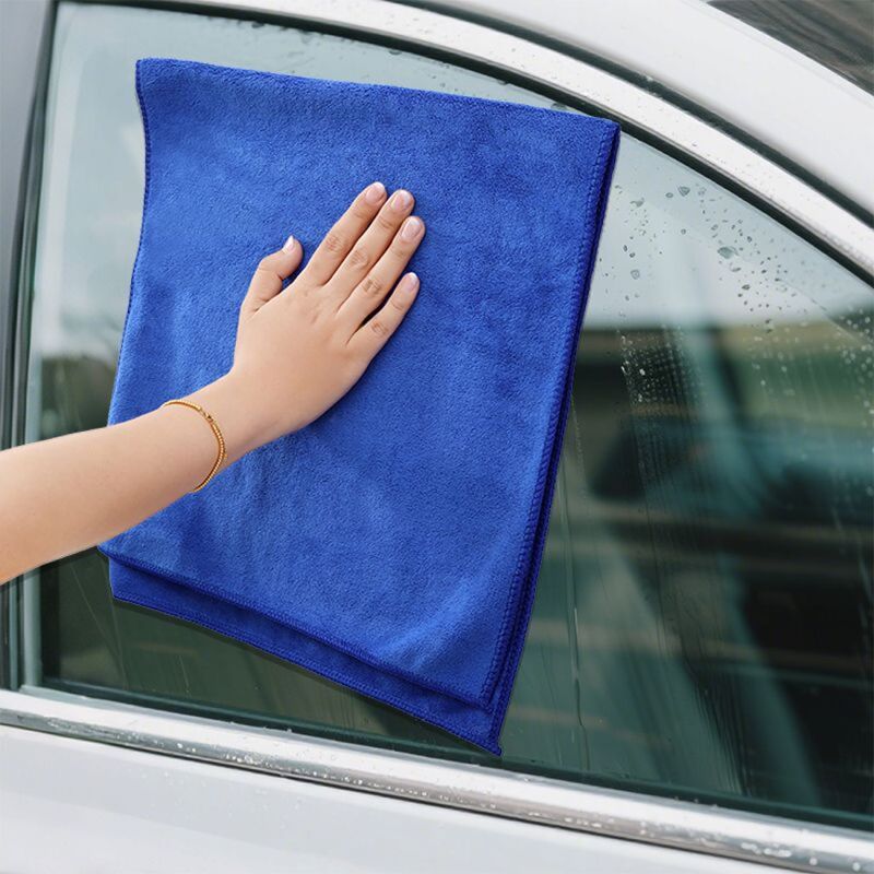 Thickened absorbent car wash towel, lint-free, suitable for hotel, beauty, and hairdressing, household use, ultra-fine fiber, customizable cleaning cloth