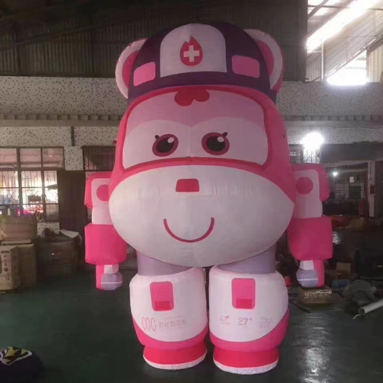 卡通网红活动机器招手充气抓钱机气模 开业庆典活动财神爷圆球机