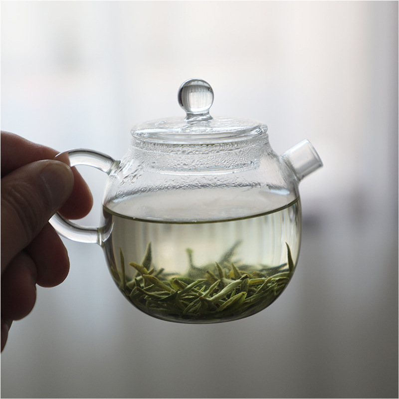 迷你小壶高硼硅玻璃小泡茶壶煮茶壶办公花茶壶小加厚过滤功夫茶具