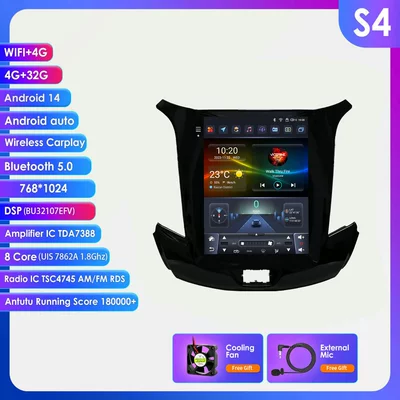 Suitable for Chevrolet Cruze DVD Navigation - 432g-wifi4g-lte-version-7862-carplay-eight-core-97inch-suitable-for-08-12-chevrolet-cruze-j300