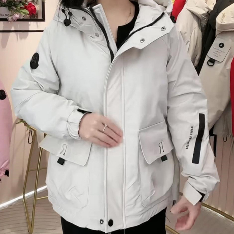 Otoño y invierno de 2025 ropa de mujer nueva moda casual con capuzas personalidad corta chaqueta de algodón deportivo suelto image 6