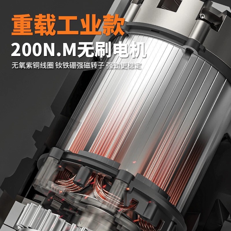 Nanwei ブラシレス電動ハンマー リチウム電動工具 電動ドリル 電動レンチ アングルグラインダー 充電式電動工具 ベアメタル|undefined