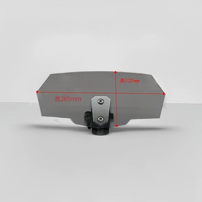 Universal Heightening Small Windshield Adjustable Front Windshield Glass Modified Windshield Motorcycle Windshield Wind and Rain Protection Sand (Motorcycle front windshield) - brown-bracket-height-120-width-265