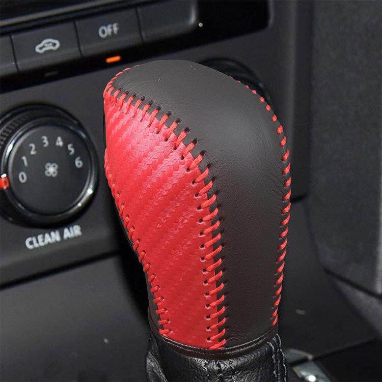 Suitable for Volkswagen Sagitar gear shift cover, genuine leather for Lavida, Magotan, CC, Passat, POLO, Tiguan, Golf