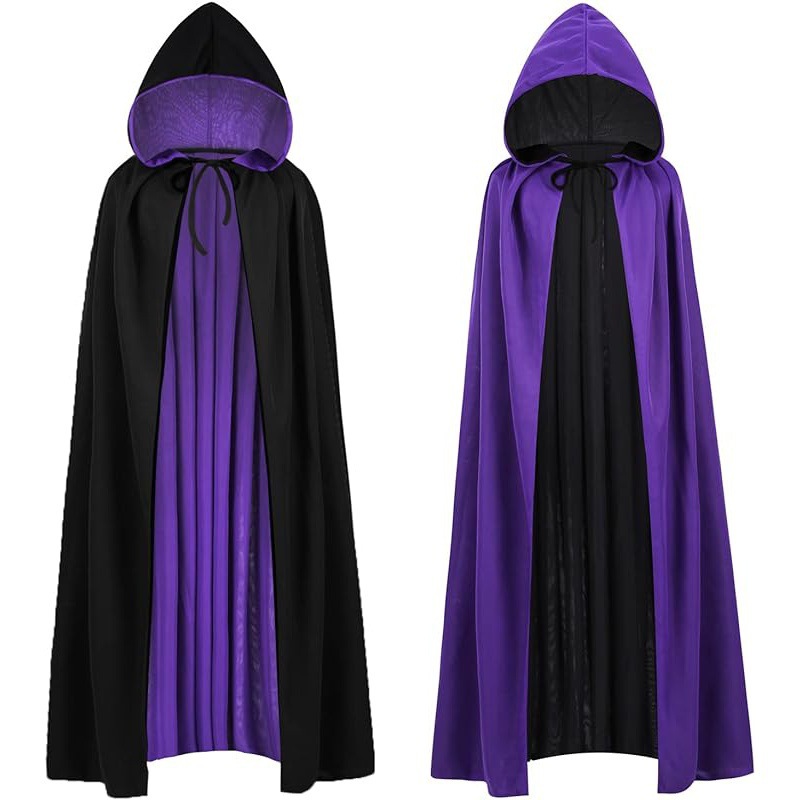 Black and purple (having a hat)