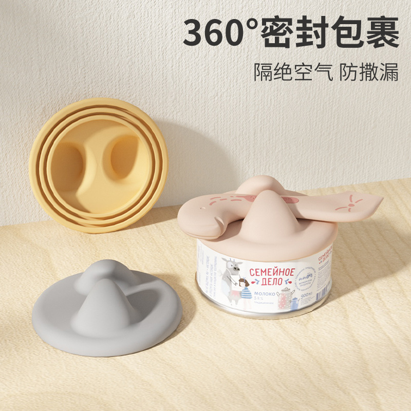 Cuchara de lata para gatos, abrelatas, caja de conservación fresca, tapa de sellado para gatos enlatados para mascotas, tapa de sellado para cucharas para perros, tapa de sellado