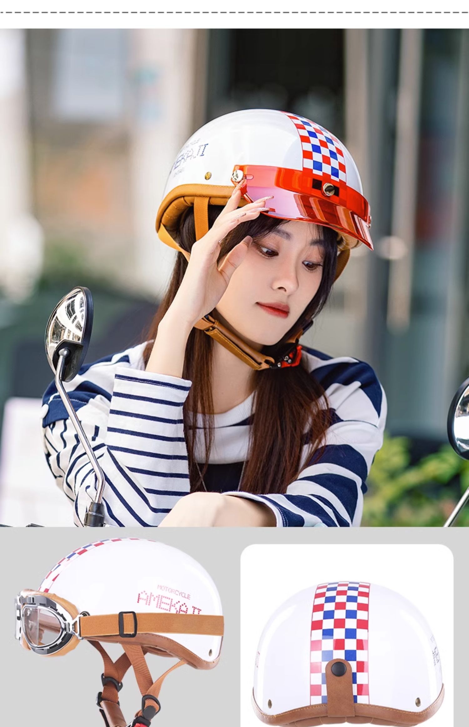 NUH New National Standard 3C Certified Electric Motorcycle Helmet