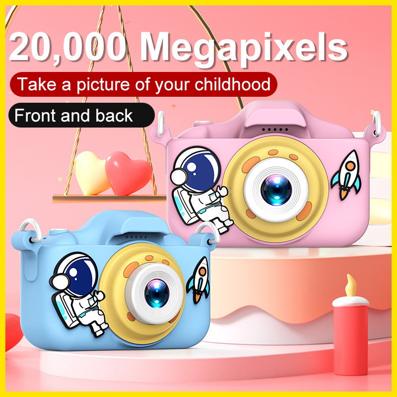 Nuevo mini cámara digital de los niños foto de vídeo pequeña niña Niño de dibujos animados pequeña cámara SLR