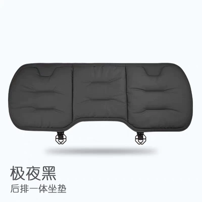 Seat cushion, seat cover high-end Nappa leather, export wholesale, foreign - black-nappa-leather-rear-bench-seat