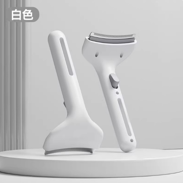 원클릭 푸시 헤어 씹는 빗 opp [화이트]