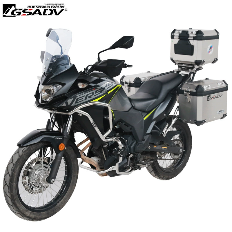 GSADV Подходит для Kawasaki X300Versys трехбочная боковая коробка - багажник модификация дуги из алюминиевого сплава оригинал автомобиля мотоцикл