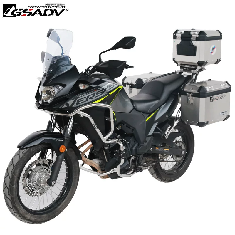GSADV Подходит для Kawasaki X300Versys трехбочная боковая коробка - багажник модификация дуги из алюминиевого сплава оригинал автомобиля мотоцикл