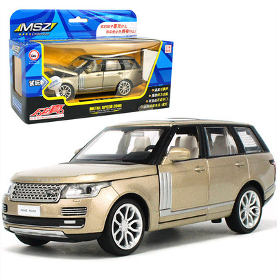 彩珀1:32路虎攬勝越野合金仿真汽車聲光可開門車模型 88357 盒裝