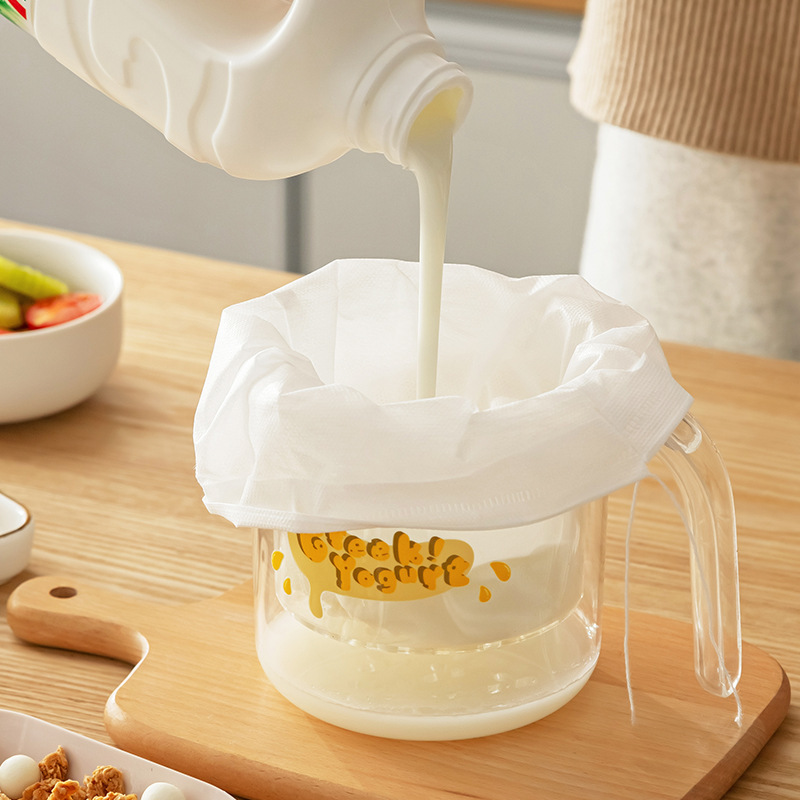 自家製ヨーグルトフィルター、ハンドル付き、古いヨーグルト豆乳チーズホエイ分離器、水分ドレンフィルター|undefined
