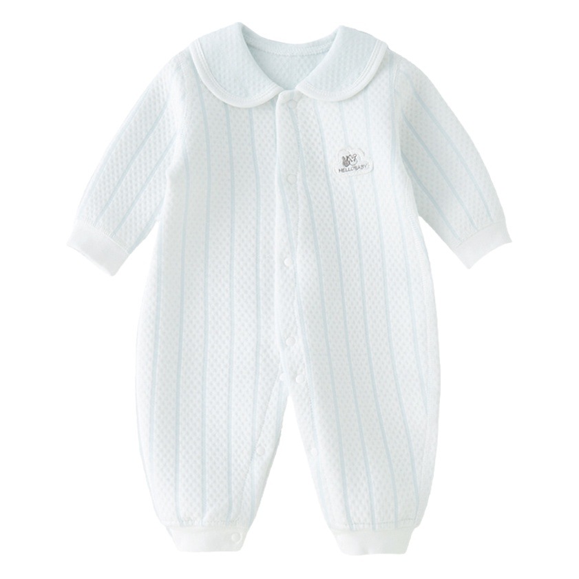 Bebé mono primavera y otoño puro algodón acolchado bebé niña ropa de primavera ropa recién nacido mameluco bebé primavera mameluco