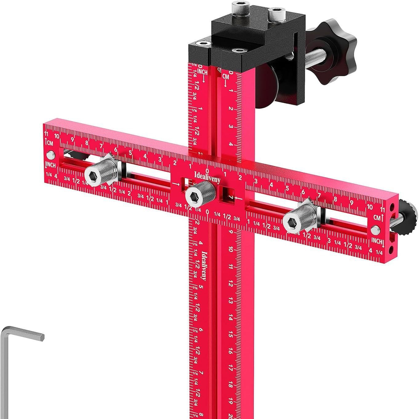 Cabinet Hardware Clamps Adjustable Hole Punch for Knobs and Handles…