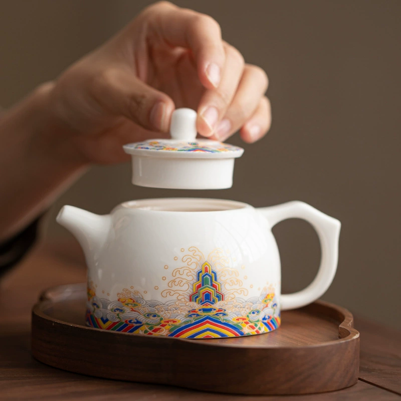 Чайник из морской керамики, набор для кунг-фу чая для дома, высококлассный одиночный чайник для одного человека