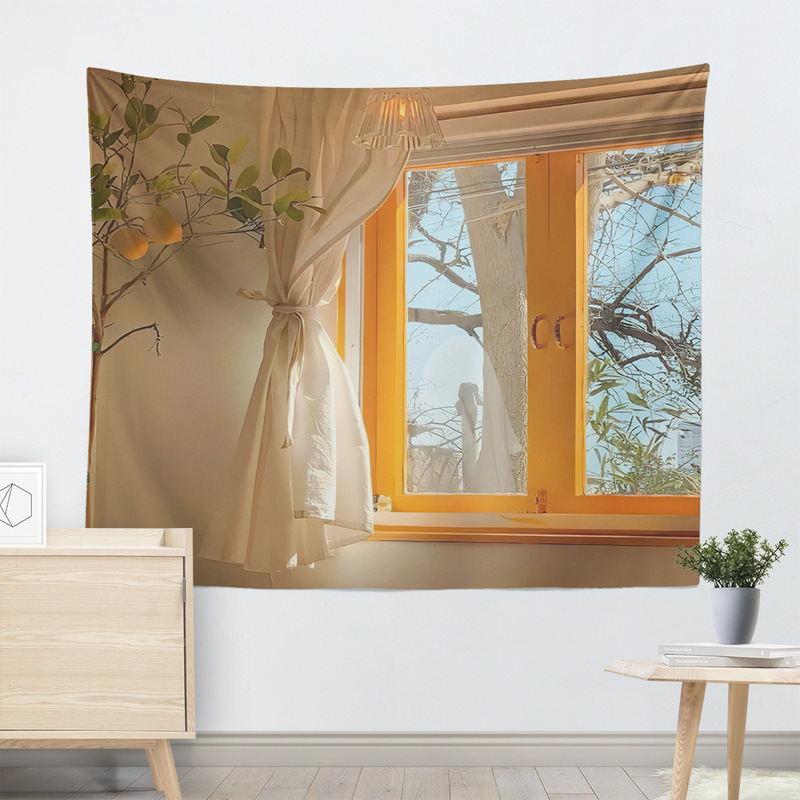 Internet celebrity live background cloth ins style hanging cloth window bedroom wall cloth dormitory bedside decoration room wall canvas Internet celebrity live background cloth ins style hanging cloth window bedroom wall cloth dormitory bedside decoration room wall canvas