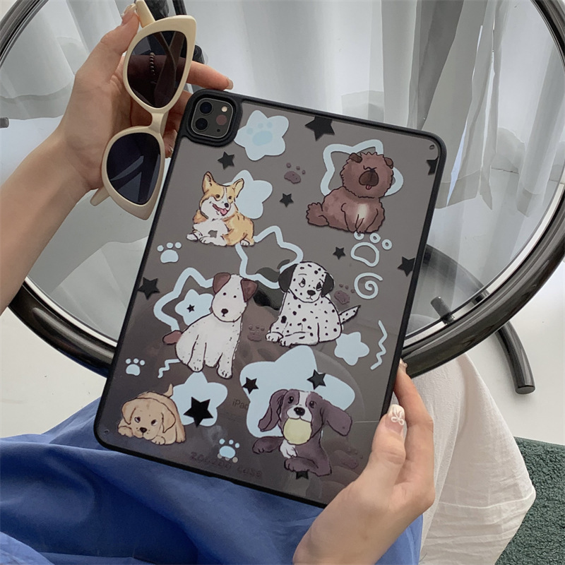 Cute Dog Collection Suitable for Apple iPad Protective Case 2024 Tablet Case 11inch Air4 Black Edge Acrylic Cute Dog Collection Suitable for Apple iPad Protective Case 2024 Tablet Case 11inch Air4 Black Edge Acrylic