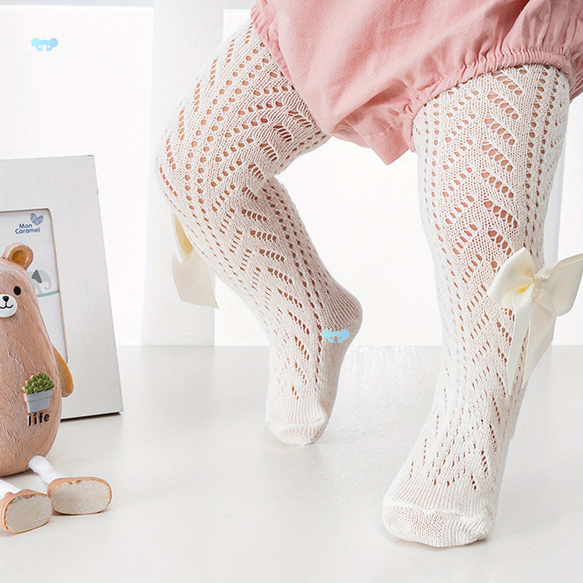 Toddler Baby Girls' Soft Knit Seams Leggings Crochet