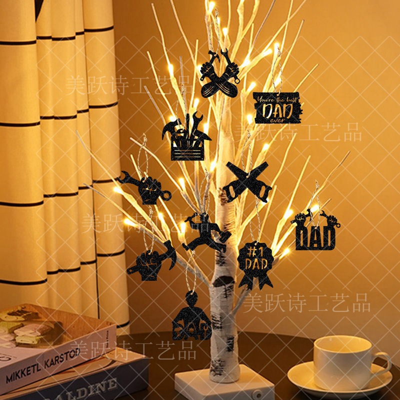 Fabricante al por mayor Día del Padre Fiesta Festival Decoración Colgante Colgante Decoración del Día del Padre Decoración del hogar Decoración del hogar Colgante de la carta