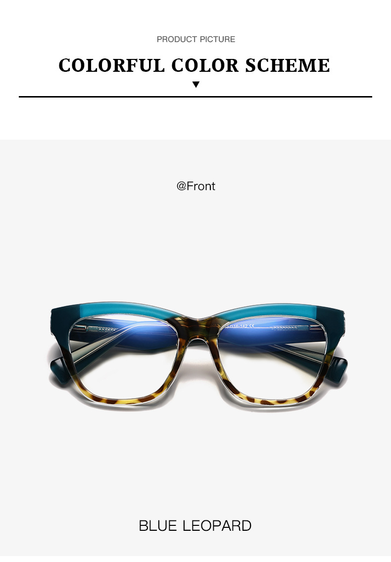 Óculos anti-luz azul feminino estilo retro armação moderna_voghion.com