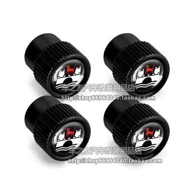 Tire Valve Cap Modification – valve - wolfburg-logo-valve-black-4-pieces