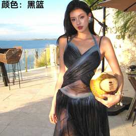 荣浪斯95083新款成人泳衣女分体三件套海边度假比基尼性感游泳衣
