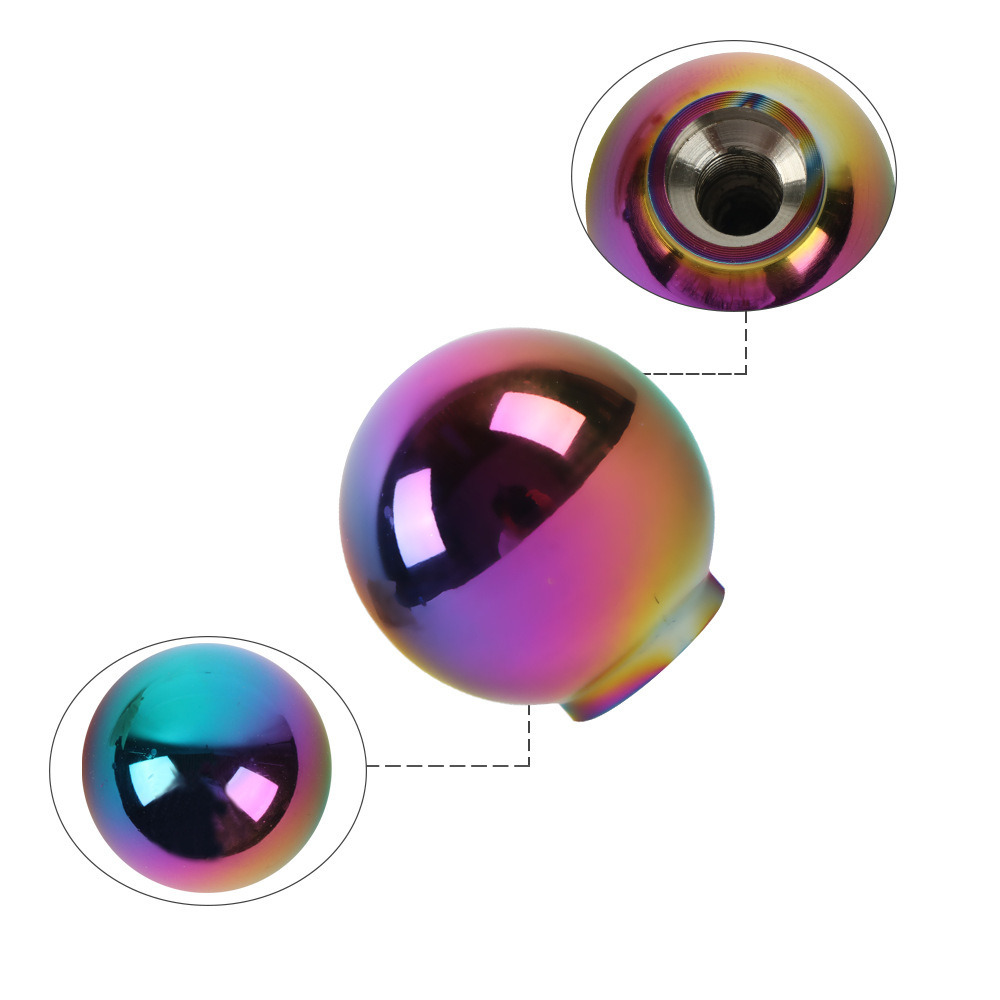 Cross-Border Hot-Selling Stainless Steel Large and Small Grilled Blue Colorful Wiper Balls Car Modified Wiper Balls Universal Auto Parts Decoration