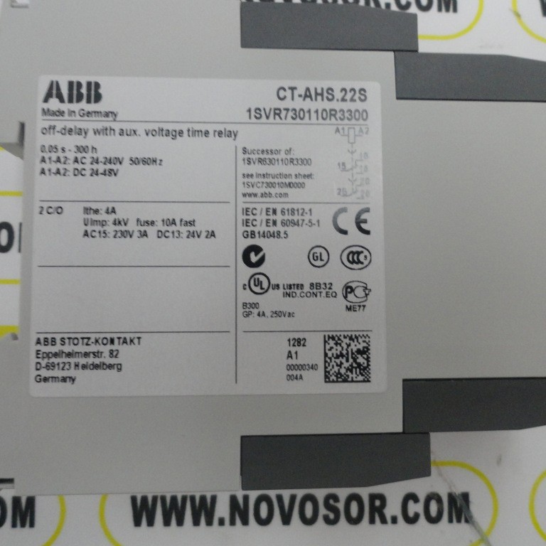 ABB   继电器 CT-AHS.22S