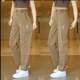 2024 Summer New Ice Silk Air Conditioning Pants Loose Straight Lightweight Breathable Trendy Ultra-thin Men's Casual Pants Black
