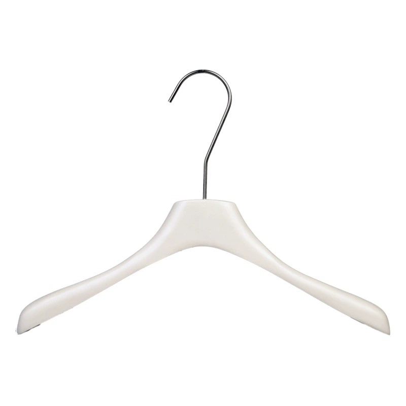 Оптовая продажа молочно-белая вешалка из цельного дерева клип магазин женской одежды вешалка толстый детский магазин одежды деревянный держатель для брюк