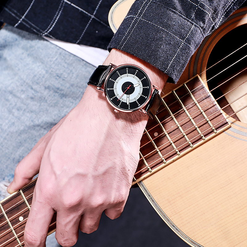 Men's Quartz Watch Ultra-thin Luminous Belt Men's Analog Clock_voghion.com