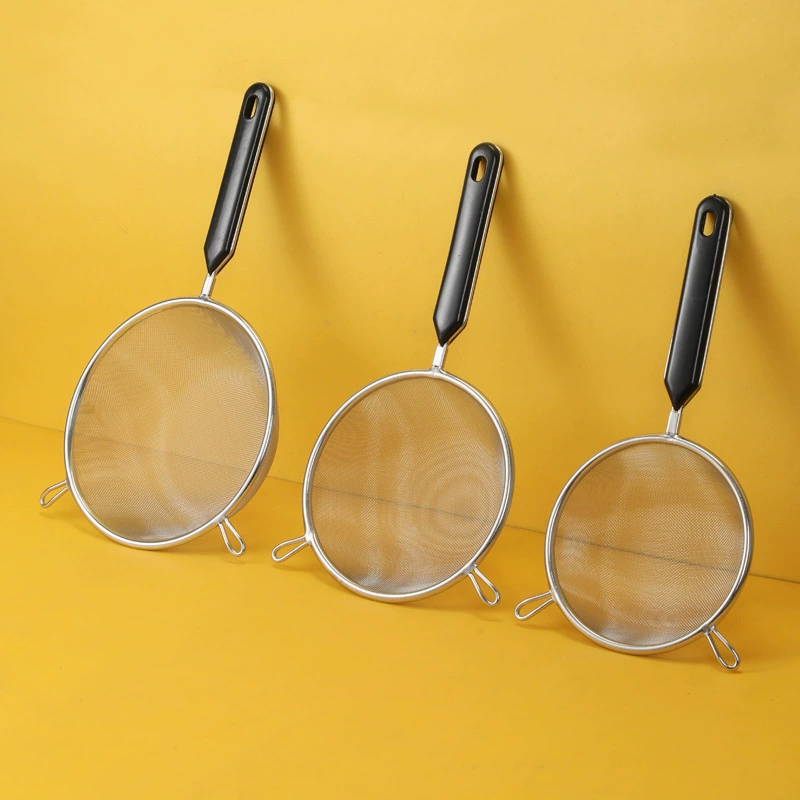Подвесной дуршлаг с двумя ушками, фильтр из нержавеющей стали 304, фильтр для соевого молока, масла, ультратонкий сок, бытовой сепаратор для жарки шлака