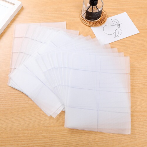 Transparent plastic card holder Transparent frosted traffic document card holder Antimagnetic bank card holder ID card frosted protective cover