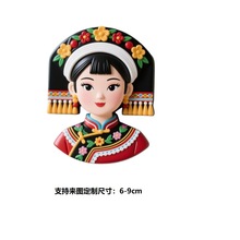 电商新品热销手工树脂创意民族特色旅游纪念品冰箱贴摆件