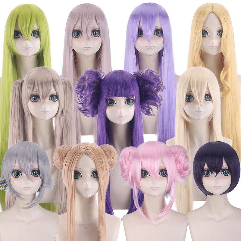 Blue Gold Enkidu Marian Lan Ling Wang Abigail Tamamo-No-Mae Ilya Cosplay Wig