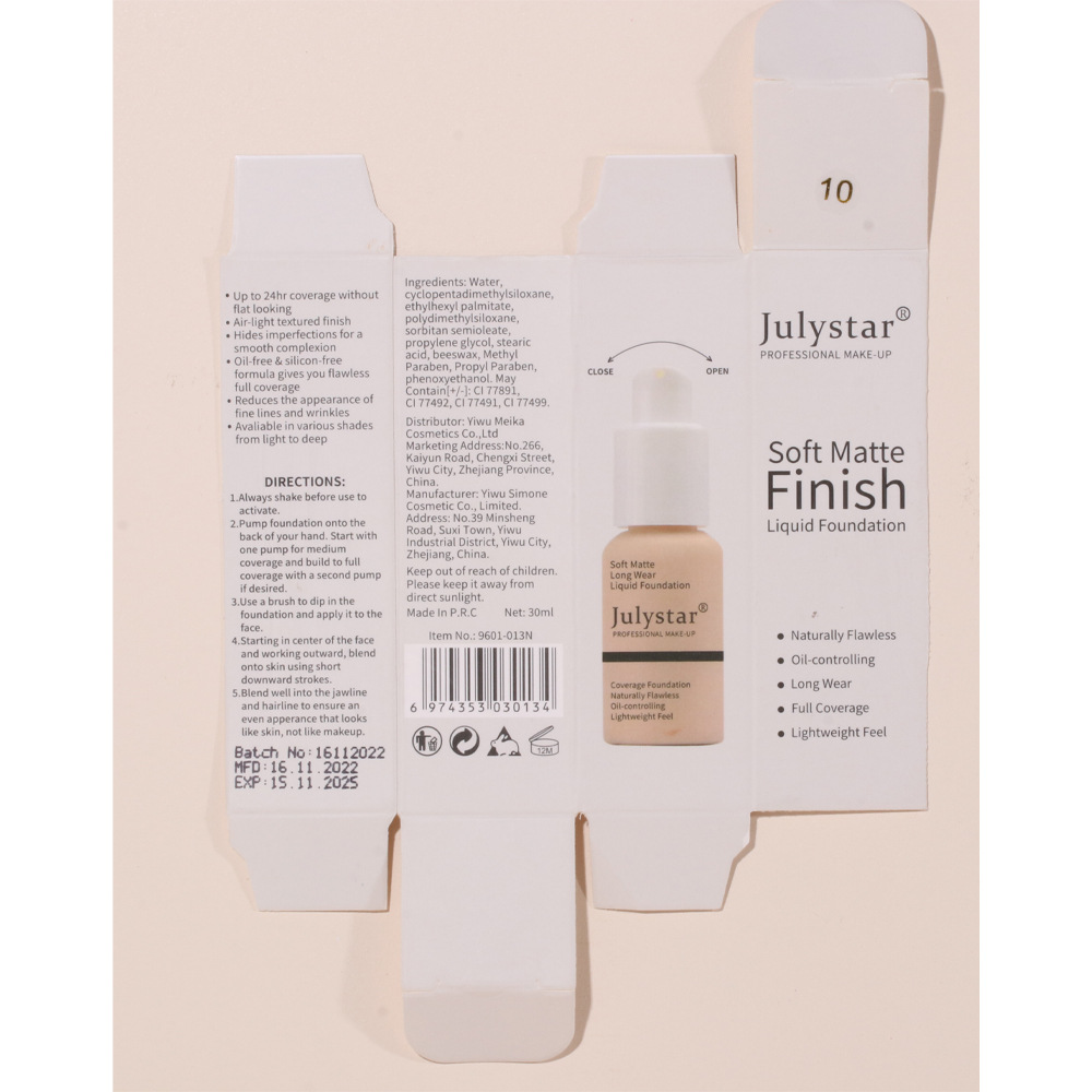 Oil control make-up creme concealer langtidsholdbar makeup flydende foundation_voghion.com