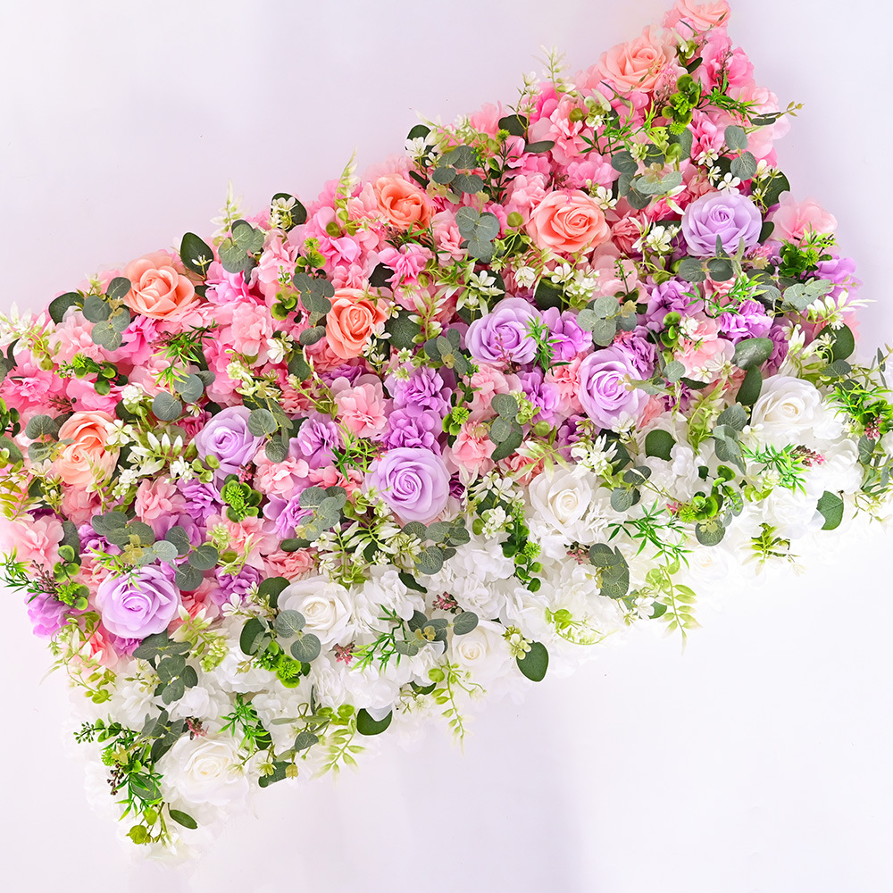 25 nuevas flores de boda guía arco de boda decoración de dopamina guía de flores coloridas flores de seda artística