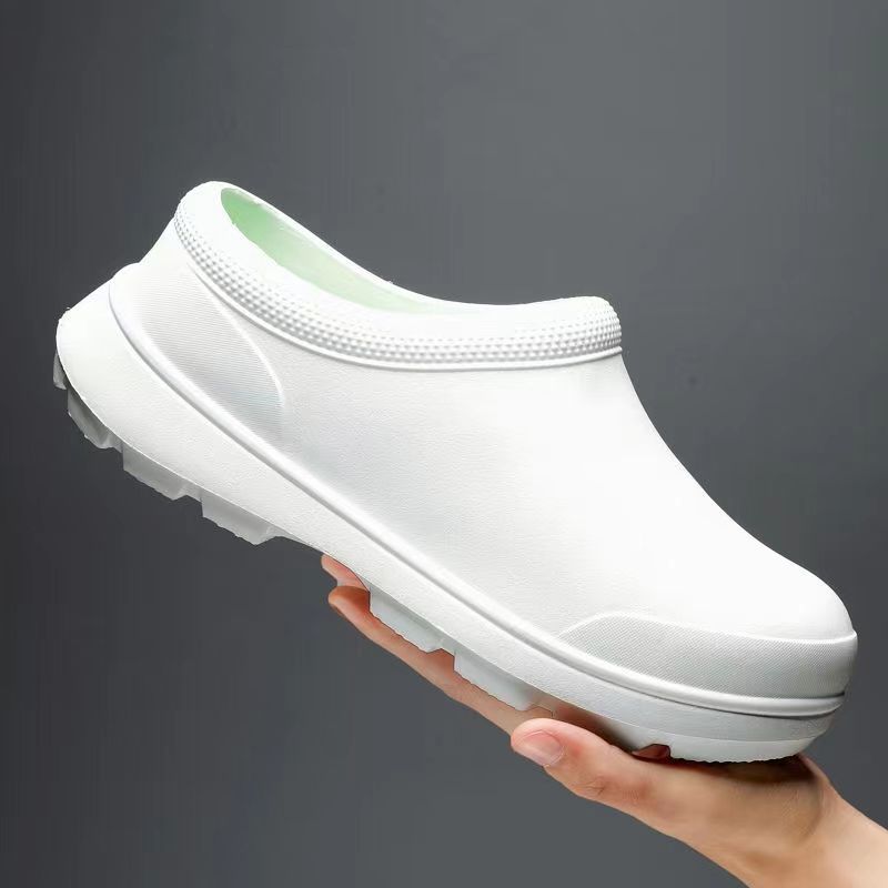 Women's Fashionable New Chef Trendy Couple's Short Boots, Lightweight Soft-Soled Kitchen Shoes, Top Quality Waterproof And Non-Slip_voghion.com