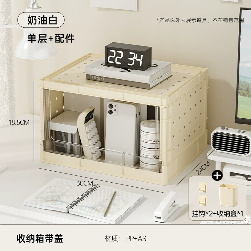 Desktop Multi-Layer Bookshelf Organizer, Multi-function Plastic Shelf for Students & Dorms, 2–3 Layers