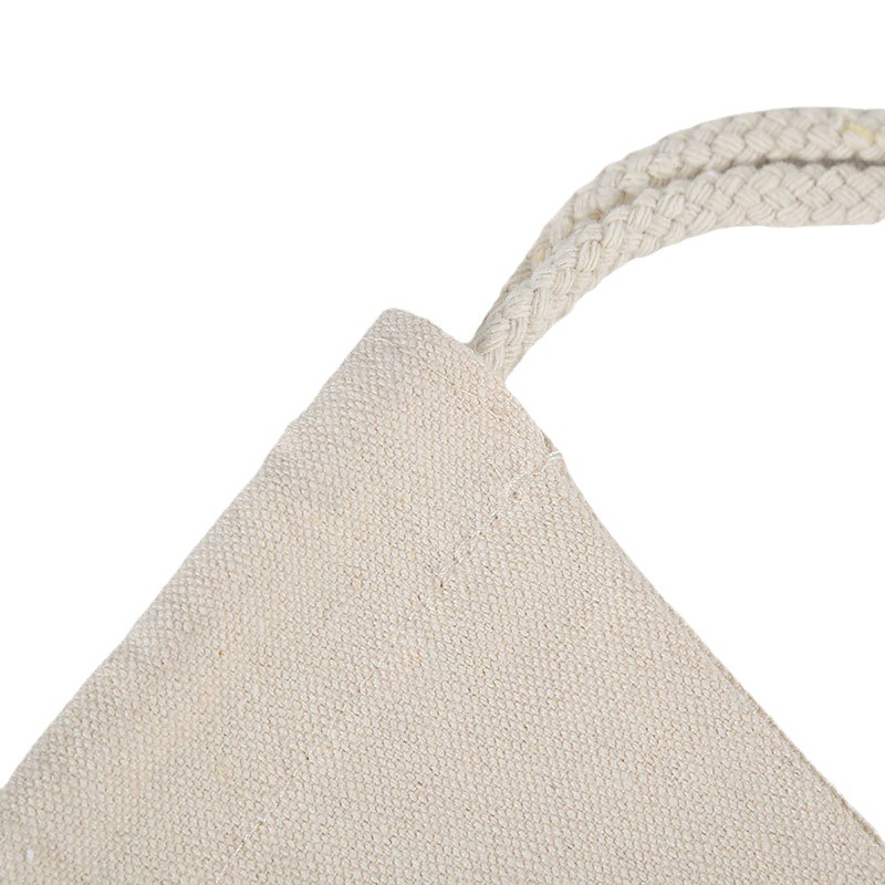 Bolsillos con cordón de lona, publicidad personalizada, algodón, compras, mochila con cierre de hombro, bolsa de algodón con cordón en blanco, en stock