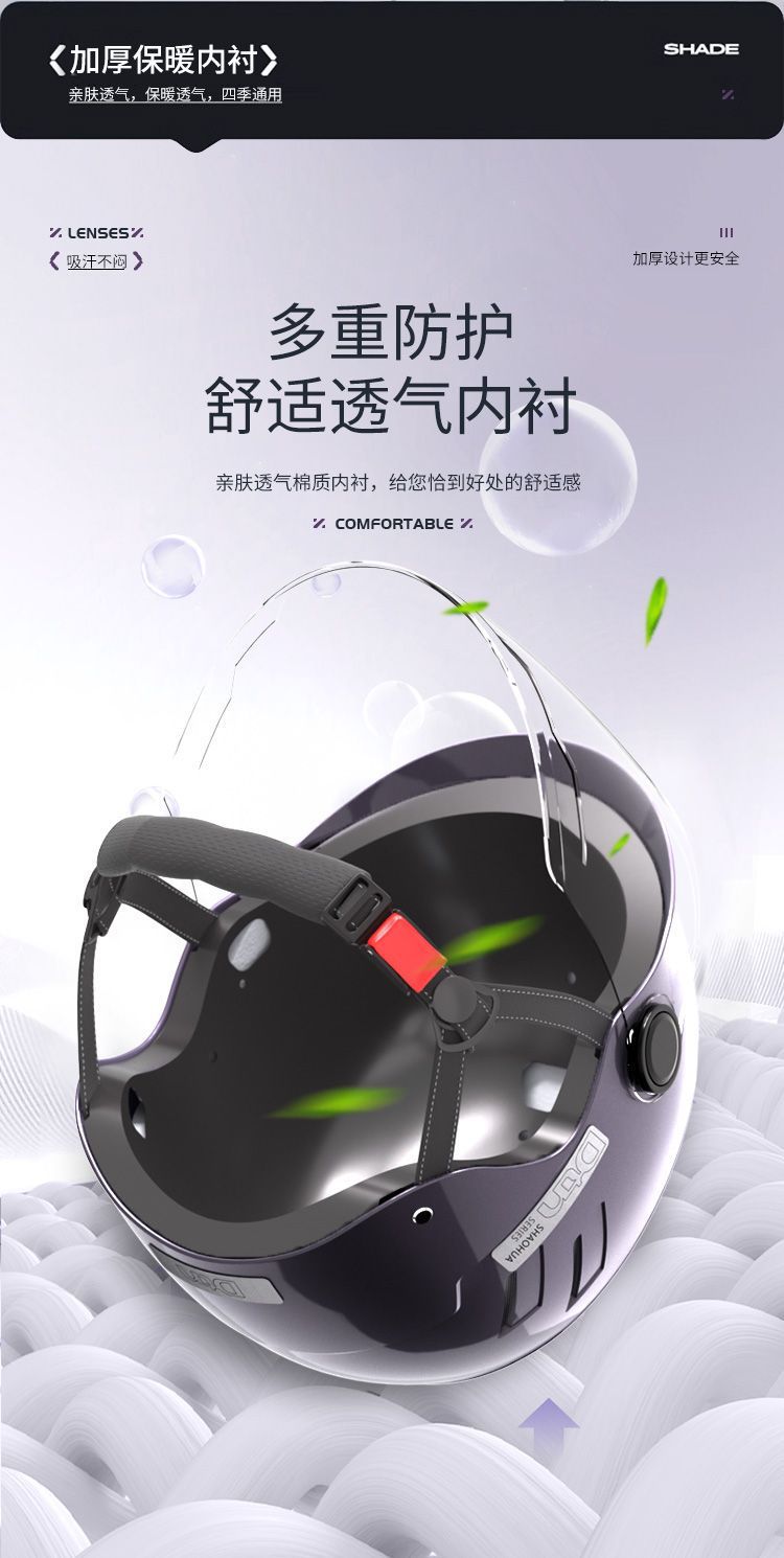 GB 3C Certified Electric Vehicle Helmet Universal Summer Sunscreen