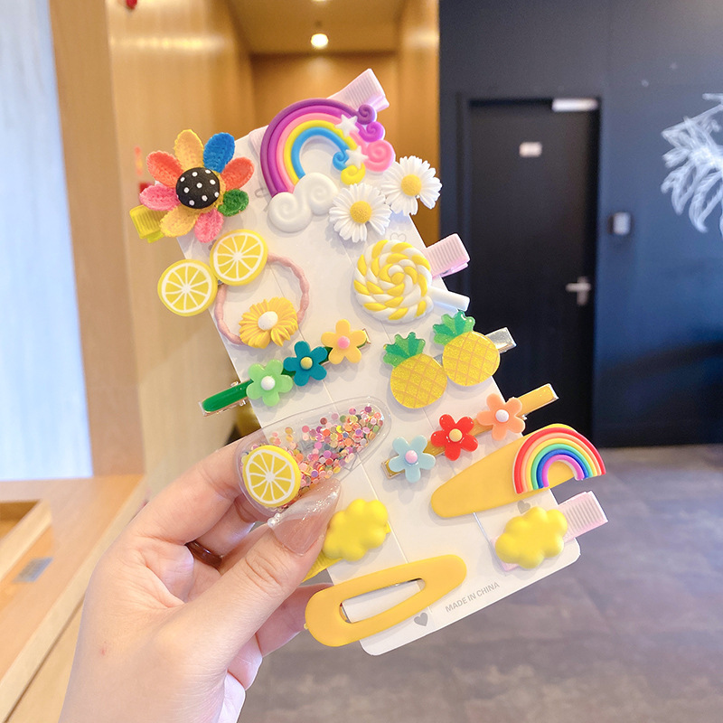 Clip de verano Corea del Sur lindo traje roto horquilla Accesorios para el cabello para niños