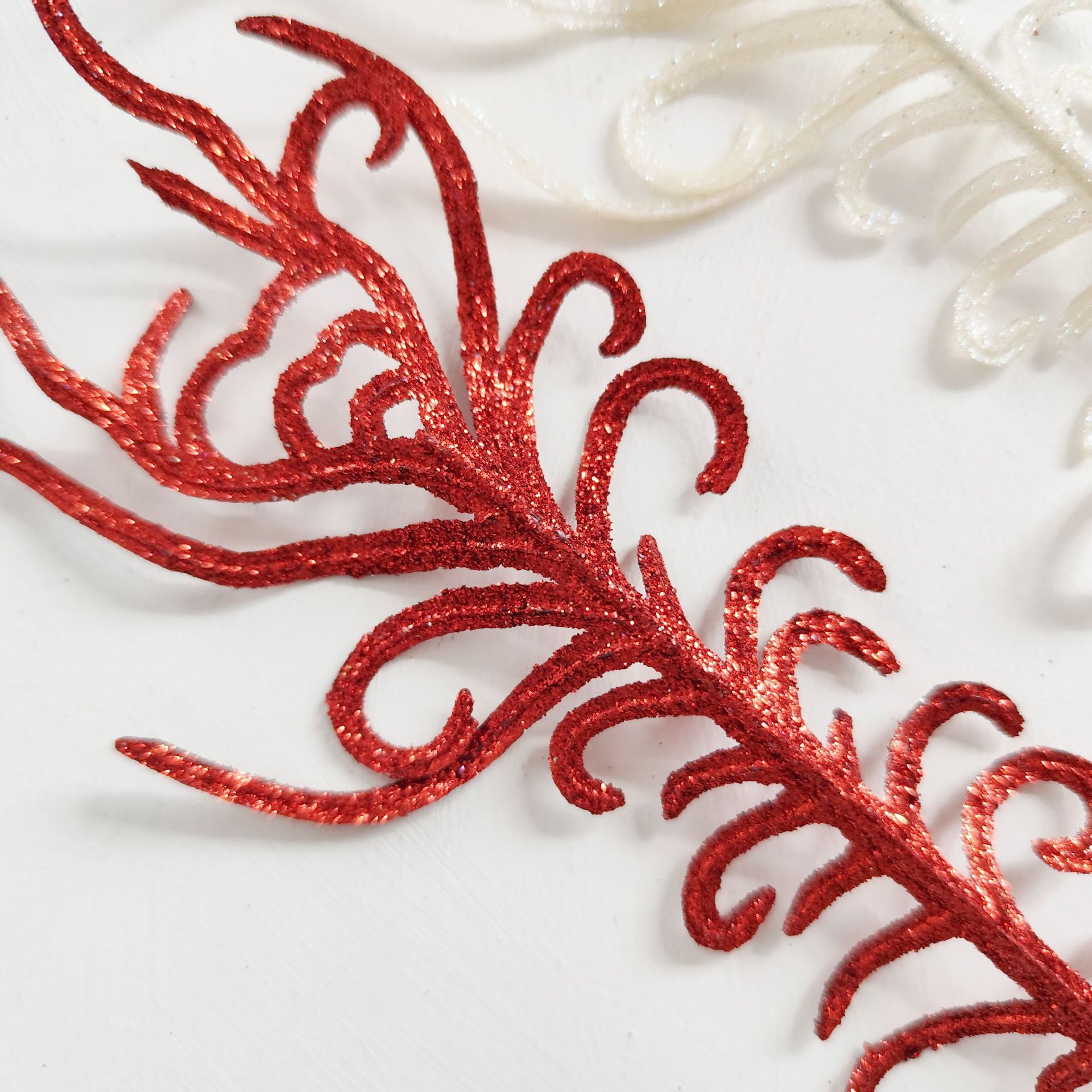 S.A.S.H. Hot sale hojas de cuerno de venado Amazon Navidad decoración de oro en polvo hojas de cuerno de venado decoración de oro en polvo