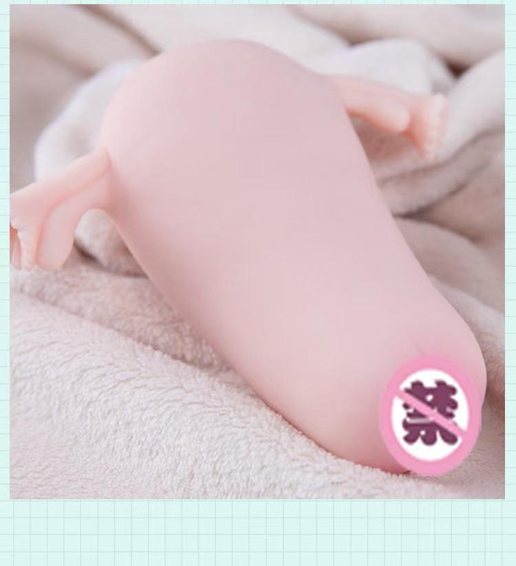 Realistic Vagina Masturbator for Men, Dual-Entry TPE Manual Stroker, 950g — detail image 3