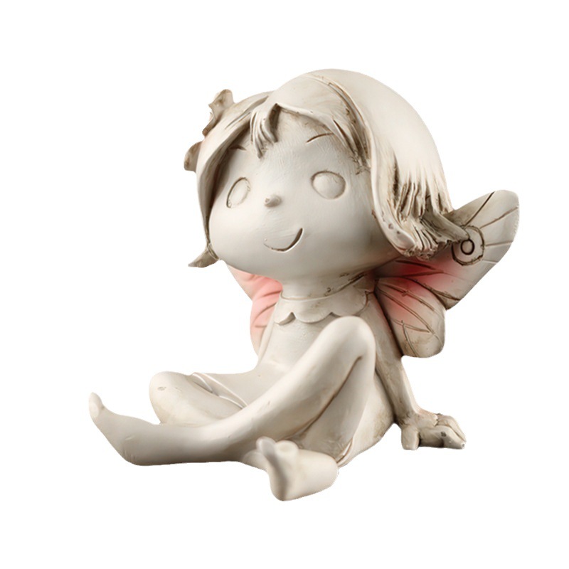  New Product Elf Flower Fairy Resin Ornaments Garden Balcony Desktop Potted Micro-Landscape Small Ornaments Decorations